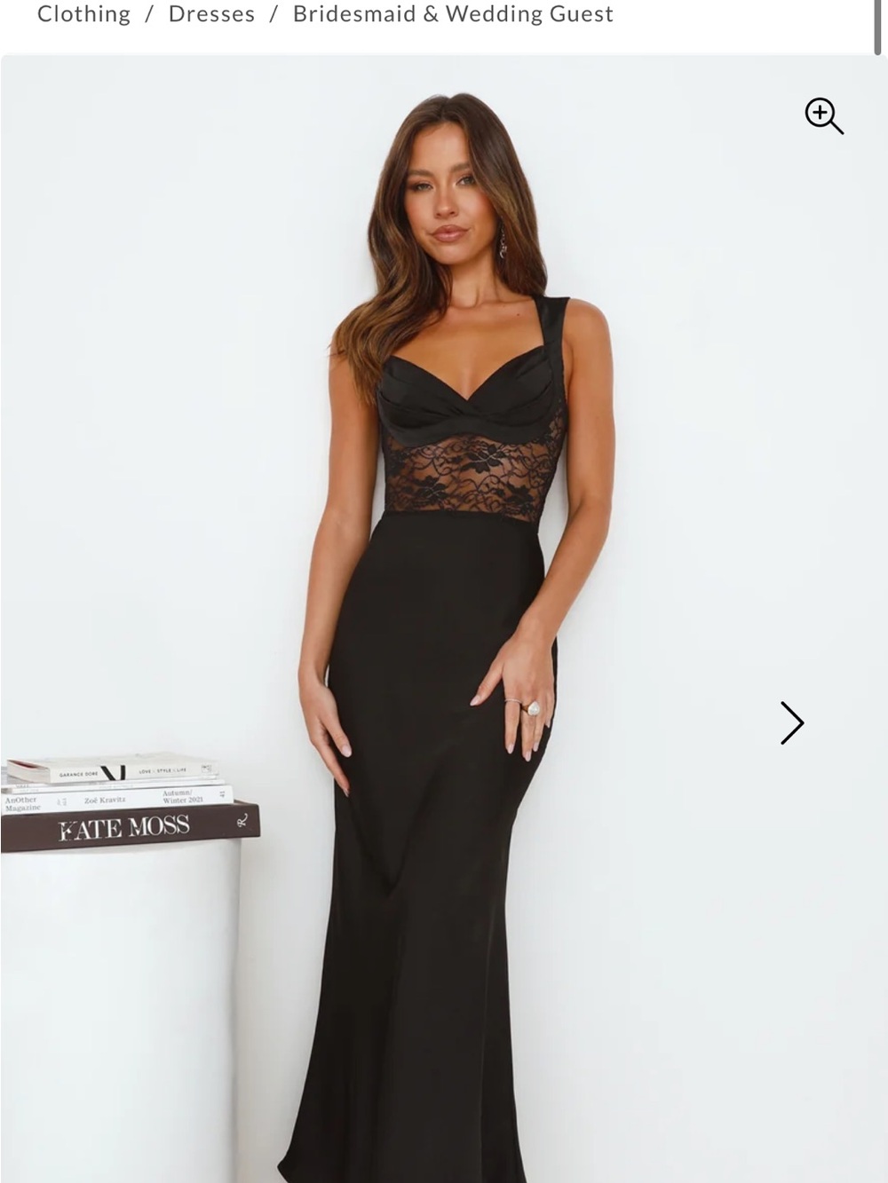 PERMISSION TO PARTY SATIN MAXI DRESS BLACK SIZE MEDIUM HELLO MOLLY